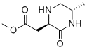 Methyl 2-((2r,5s)-5-methyl-3-oxopiperazin-2-yl)acetate Structure,405214-34-8Structure