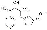 5-(1,2-Dihydroxy-2-(pyridin-4-yl)ethyl)-2,3-dihydro-1h-inden-1-oneo-methyloxime Structure,405554-64-5Structure