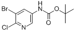 (5-Bromo-6-chloro-pyridin-3-yl)-carbamic acid tert-butyl ester Structure,405939-59-5Structure