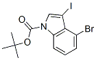 4-Bromo-3-iodoindole-1-carboxylic acid tert-butyl ester Structure,406170-09-0Structure