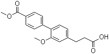 2-Methoxy-4-(methoxycarbonyl)-[1,1-biphenyl]-4-propanoic acid Structure,406233-39-4Structure