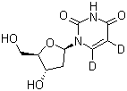 2’-Deoxyuridine-5,6-d2 Structure,40632-23-3Structure