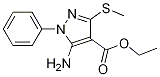 Ethyl 5-amino-3-(methylthio)-1-phenyl-1h-pyrazole-4-carboxylate Structure,40745-03-7Structure