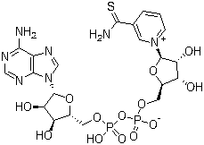 Thionicotinamide adenine dinucleotide Structure,4090-29-3Structure