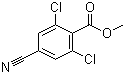 2,6-Dichloro-4-cyanobenzoic acid methyl ester Structure,409127-32-8Structure