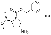 (2S, 4r)-4-amino-1-benzyloxycarbonyl-pyrrolidine-2-carboxylic acid-methyl ester hydrochloride Structure,409325-33-3Structure