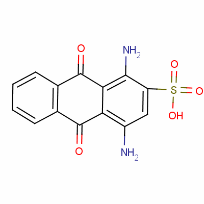 1,4-Diamino-9,10-dihydro-9,10-dioxoanthracene-2-sulphonic acid Structure,4095-85-6Structure