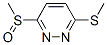 3-Methanesulfinyl-6-methylsulfanyl-pyridazine Structure,40953-90-0Structure