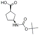 Cis-3-(boc-amino)cyclopentanecarboxylic acid Structure,410090-37-8Structure