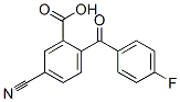 5-Cyano-2-(4-fluorobenzoyl)benzoic acid Structure,411221-51-7Structure