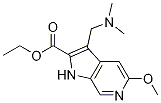 Ethyl 3-((dimethylamino)methyl)-5-methoxy-1h-pyrrolo[2,3-c]pyridine-2-carboxylate Structure,411239-11-7Structure