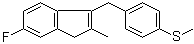 6-Fluoro-2-methyl-3-(4-methylsulfanyl-benzyl)-1h-indene Structure,41201-60-9Structure