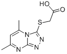 (5,7-Dimethyl-[1,2,4]triazolo[4,3-a]pyrimidin-3-ylsulfanyl)-acetic acid Structure,41266-71-1Structure