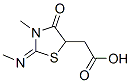 2-[3-Methyl-2-(methylimino)-4-oxo-1,3-thiazolan-5-yl]acetic acid Structure,41306-29-0Structure