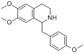 1,2,3,4-Tetrahydro-1-(4-methoxybenzyl)-6,7-dimethoxyisoquinoline Structure,41498-37-7Structure