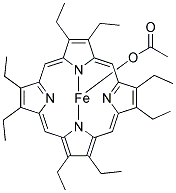 2,3,7,8,12,13,17,18-Octaethyl-21h,23h-porphine iron(iii) acetate Structure,41697-90-9Structure