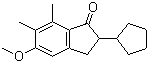 2-Cyclopentyl-2,3-dihydro-5-methoxy-6,7-dimethyl-1h-inden-1-one Structure,41715-83-7Structure