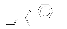 Crotonic acid p-cresyl ester Structure,41873-74-9Structure