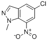 1H-Indazole, 5-chloro-1-methyl-7-nitro- Structure,41926-19-6Structure