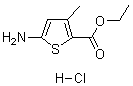 Ethyl 2-amino-4-methylthiophene-5-carboxylate hydrochloride Structure,41940-43-6Structure