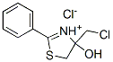 4-(Chloromethyl)-4-hydroxy-2-phenyl-4,5-dihydro-1,3-thiazol-3-ium chloride Structure,41981-14-0Structure