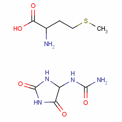 N-acetyl-dl-methionine, compound with (2,5-dioxo-4-imidazolidine)urea (1:1) Structure,4207-40-3Structure