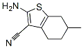 2-Amino-6-methyl-4,5,6,7-tetrahydro-1-benzothiophene-3-carbonitrile Structure,42225-04-7Structure