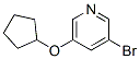 3-Bromo-5-cyclopentyloxypyridine Structure,422557-08-2Structure