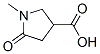 3-Pyrrolidinecarboxylic acid, 1-methyl-5-oxo- Structure,42346-68-9Structure