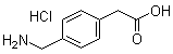 4-(Aminomethyl)phenylacetic acid hydrochloride Structure,42383-05-1Structure