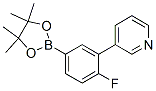 3-(2-Fluoro-5-(4,4,5,5-tetramethyl-1,3,2-dioxaborolan-2-yl)phenyl)pyridine Structure,425378-79-6Structure