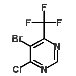 5-Bromo-4-chloro-6-(trifluoromethyl)pyrimidine Structure,425392-76-3Structure