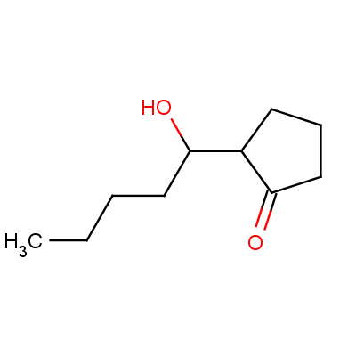 2-(1-Hydroxypentyl)cyclopentan-1-one Structure,42558-01-0Structure