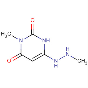 2,4(1H,3h)-pyrimidinedione, 3-methyl-6-(1-methylhydrazino)- Structure,42747-84-2Structure