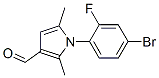 1-(4-Bromo-2-fluorophenyl)-2,5-dimethyl-1H-pyrrole-3-carbaldehyde Structure,428495-37-8Structure