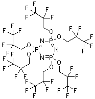 2,2,4,4,6,6-Hexakis(2,2,3,3,3-pentafluoropropoxy)-1,3,5,2lambda<sup>5</sup>,4lambda<sup>5</sup>,6lambda<sup>5</sup>-triazatriphosphinine Structure,429-18-5Structure