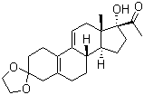 17-Hydroxy-19-norpregna-5(10),9(11)-diene-3,20-dione cyclic 3-(1,2-ethanediyl acetal) Structure,42982-49-0Structure