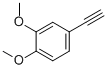 3,4-Dimethoxyphenylacetylene Structure,4302-52-7Structure