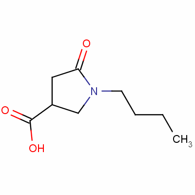 1-Butyl-5-oxopyrrolidine-3-carboxylic acid Structure,43094-86-6Structure