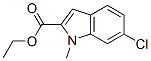 Ethyl 6-chloro-1-methyl-1h-indole-2-carboxylate Structure,43142-81-0Structure