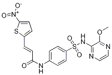 N-(4-{[(3-methoxy-2-pyrazinyl)amino]sulfonyl}phenyl)-3-(5-nitro-2-thienyl)acrylamide Structure,432531-71-0Structure