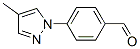 4-(4-Methyl-1H-pyrazol-1-yl)benzaldehyde Structure,433920-86-6Structure