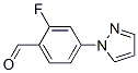 2-Fluoro-4-pyrazol-1-yl-benzaldehyde Structure,433920-90-2Structure