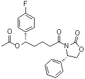 (1S)-1-(4-fluorophenyl)-5-oxo-5-[(4s)-2-oxo-4-phenyl-1,3-oxazolidin-3-yl]pentylacetate Structure,433953-58-3Structure