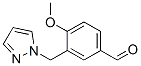 4-Methoxy-3-(1H-pyrazol-1-ylmethyl)benzaldehyde Structure,436086-89-4Structure