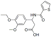 3-(4-Ethoxy-3-methoxy-phenyl)-3-[(thiophene-2-carbonyl)-amino]-propionic acid Structure,436087-15-9Structure