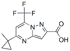 5-(1-Methyl-cyclopropyl)-7-trifluoromethyl-pyrazolo[1,5-a]pyrimidine-2-carboxylic acid Structure,436088-38-9Structure