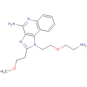 1-[2-(2-Aminoethoxy)ethyl]-2-(2-methoxyethyl)-1h-imidazo[4,5-c]quinolin-4-amine Structure,436855-79-7Structure