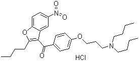 (2-Butyl-5-nitro-3-benzofuranyl)[4-[3-(dibutylamino)propoxy]phenyl]methanone hydrochloride Structure,437651-47-3Structure