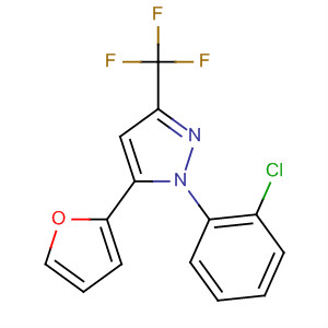 1-(2-Chlorophenyl)-5-(2-furanyl)-3-(trifluoromethyl)-1h-pyrazole Structure,437711-24-5Structure